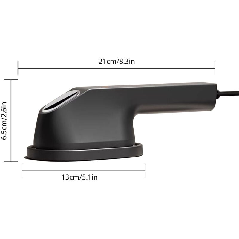 Eosnow Tragbares Dampfbügeleisen-Handkleidungsstück mit Kleiderbügel, konstante Temperaturerwärmung, schneller Faltenentferner, Überhitzungsschutz,