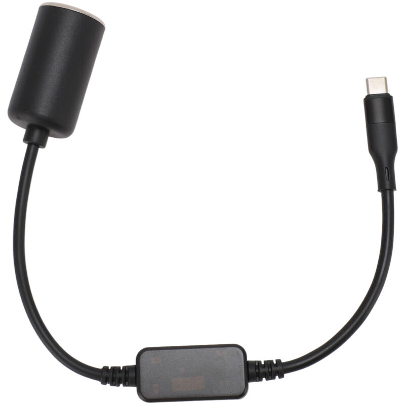 Eosnow USB-C-auf-Zigarettenanzünder-Adapter, Typ Stecker, 5 V, 12 V, Buchse für Dashcam, GPS, Auto-LED-Lichtleisten