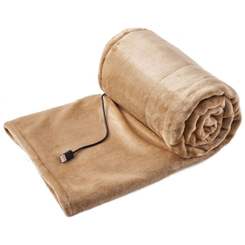 Eosnow USB-elektrische Heizdecke, intelligente Heizung mit konstanter Temperatur für Familienbüro, 140 x 80 cm, Beige, Gelb