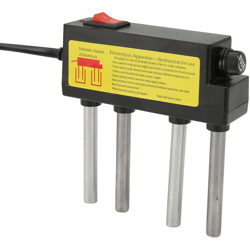 Eosnow - Wasserelektrolyator mit Lecksof -Sicherungsstecker und Spielqualität für das Trinken von 100‑240V eu