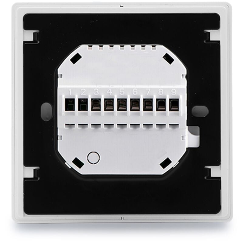 Eosnow WiFi-Klimaanlagen-Thermostat, 5+2 Tage, 6 Perioden, programmierbarer zentraler Klimaanlagen-Temperaturregler, Weiß