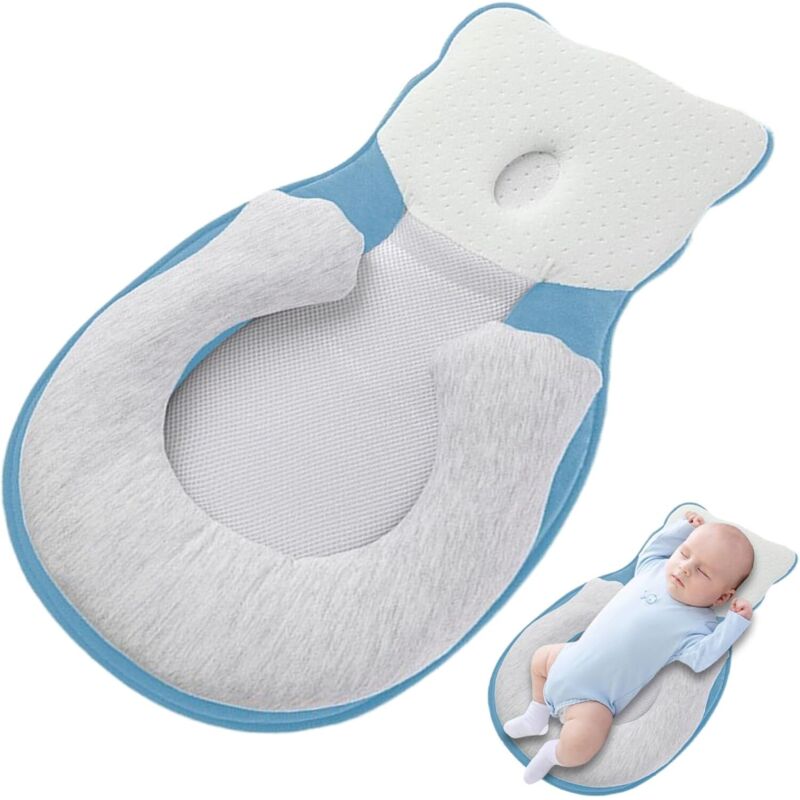 Ergonomisches Anti-Reflux-Stillkissen für Neugeborene in Bärenform, ein gemütliches Nest zum Fläschchengeben, Schlafen und Stillen.