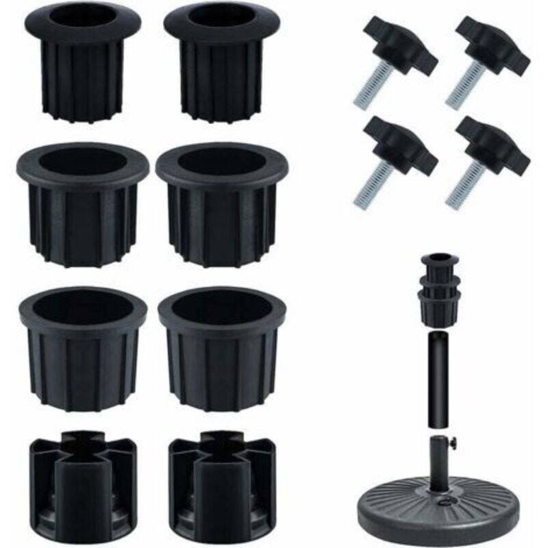 Rechange pour Porte-Parapluie, Bouchon Cache Trou avec Bouton Étoile INOX m8 Accessoires Parasol Accessoires Pied Parasol pour Table de Terrasse