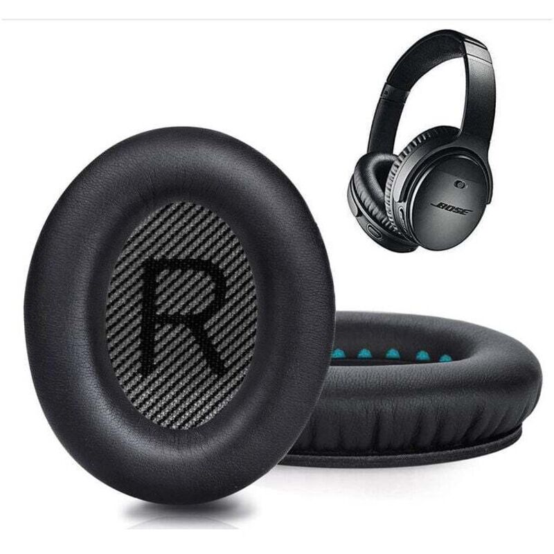 Ersatz-Ohrpolster für professionelle Kopfhörer, weiche Schaumstoffabdeckung für Bose QuietComfort Series On-Ear-Kopfhörer (schwarz)