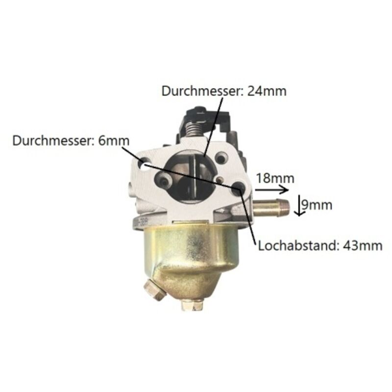 Deni Vergaser XP200 Ersatz Vergaser für Rasenmäher, Stromerzeuger und Freischneider uvm.