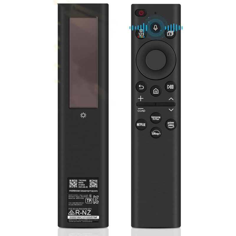 Ersatzfernbedienung für Samsung Smart TV, solarbetrieben, BN59-01385A, kompatibel mit Quadro Samsung Frame TVs, Samsung 2021-2022 Smart 4K HD TVs