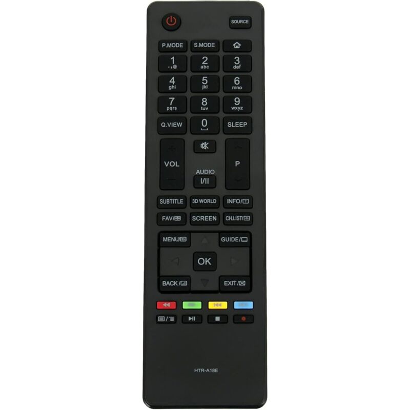 Ersatzfernbedienung HTR-A18E für Haier LCD-Fernseher LE22M600CF, LE24M600C, LE24M600CF, LE28M600C, LE32M600C, LE40B800TF, LE42U6500A, LE28M500C,