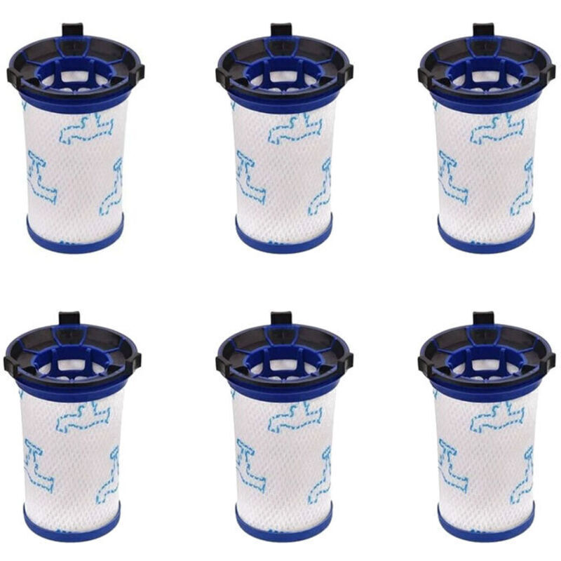 Ersatzfilter kompatibel mit Rowenta Air Force 360 und Tefal Air Force 360 – 6er-Packung