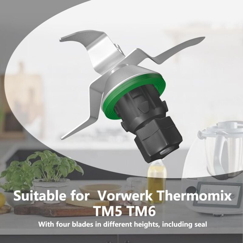 Ersatzklingenmesser für Vorwerk Thermomix TM5 und TM6, Klinge für Vorwerk Thermomix TM5 und TM6 Roboter