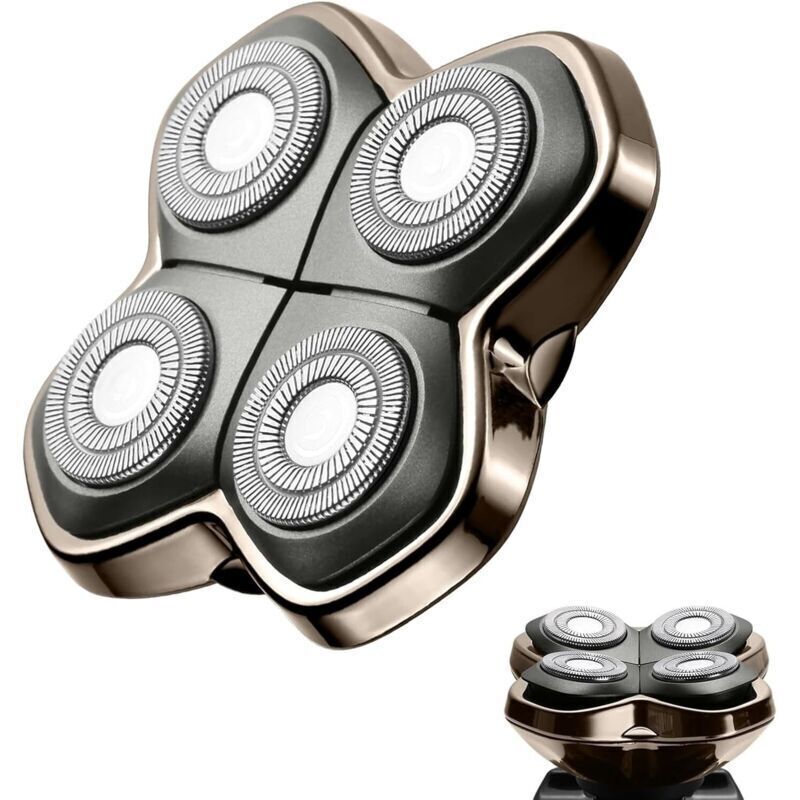 Ersatzkopf und Rasierklinge für Elektrorasierer für Glatzen, für Männer/Frauen. Ersatzklinge kompatibel mit Pitbull Skull Shaver PRO 4, Butterfly