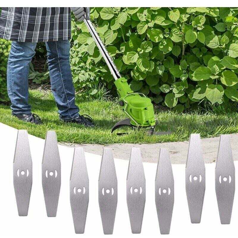 Ersatzmesser für 24-V-Akku-Rasentrimmer mit Akku und Metallmesser, Zubehör für elektrische Freischneider, für die Gartenpflege mit Akku-Rasentrimmer,