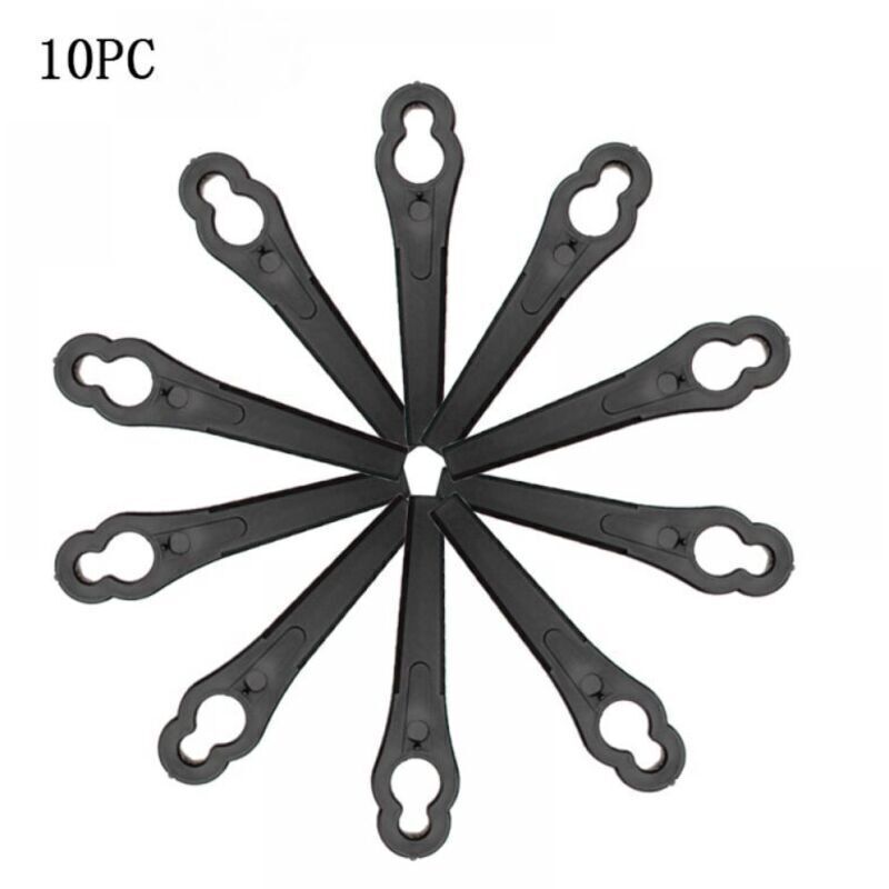Ersatzmesser für Rasentrimmer, 10 Stück Rasentrimmermesser, Universal-Rasenmähermesser, Rasentrimmer-Ersatzmesser.