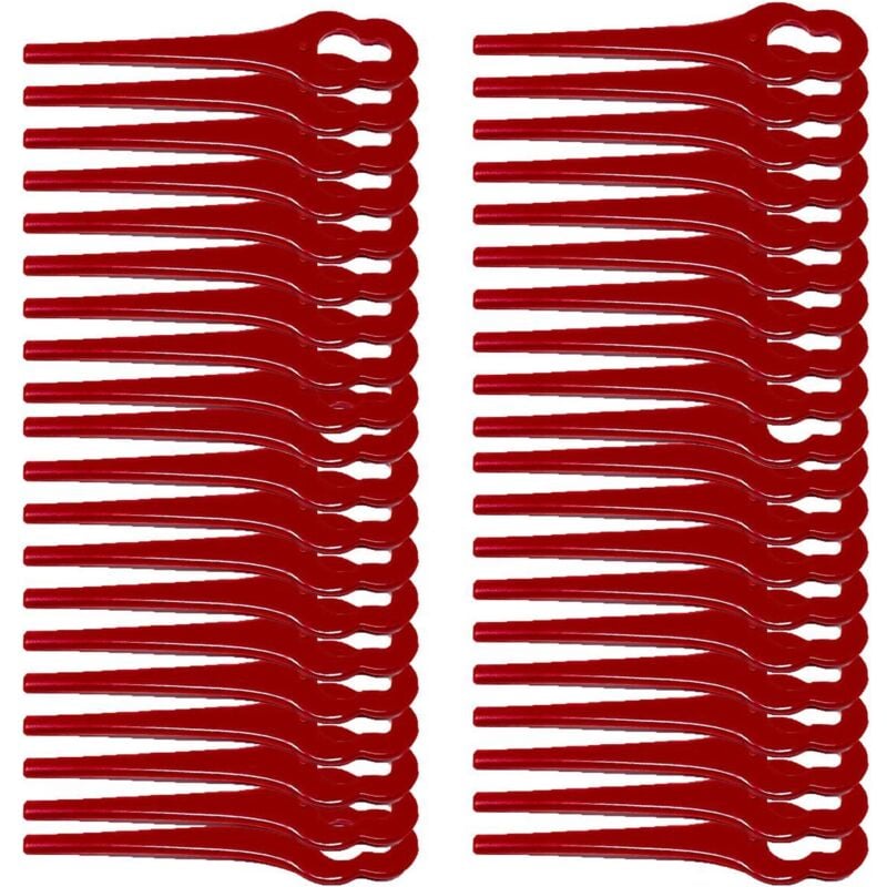 Ersatzmesser für Grizzly Tools Akku Rasentrimmer CT2000 40 Stück