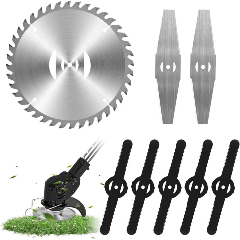 Ersatzmesserköpfe für Akku-Rasentrimmer, Ersatzmesser aus Edelstahl für Rasentrimmer, Zubehör für Gartentrimmer, Messer für