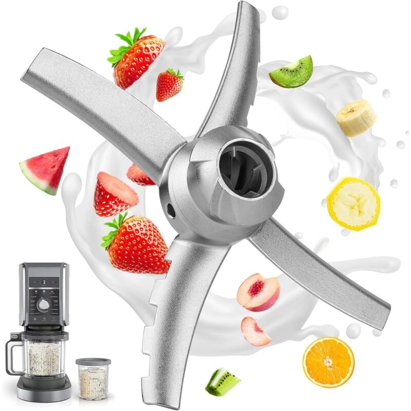 Ersatzpaddel für Eismaschine der Ninja Creami NC500-Serie, passend für Ninja Creamerizer NC500, NC501, NC500C, NC501C, NC501H