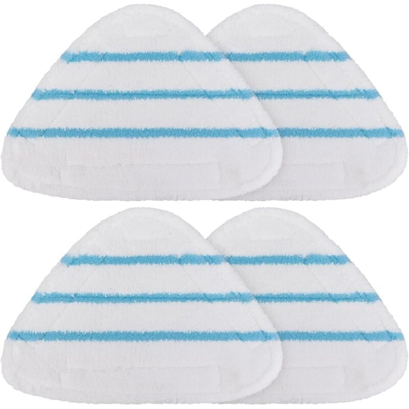 Ersatzpads für True & Tidy STM-500, STM-700 und STM-700A Dampfreiniger, Bezüge für dreieckige Dampfreiniger, waschbare Bodenpads (4er-Packung)