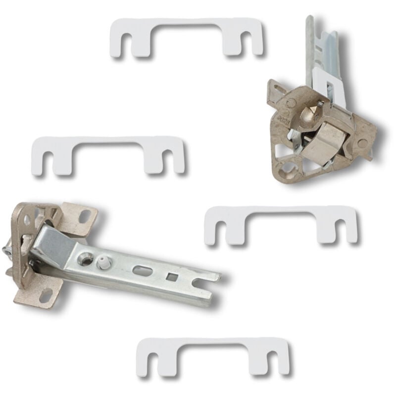 Brandt - Ersatzteil - 2er Set Türscharnier - - bosch, siemens, neff, de dietrich, gaggenau, elektra-bregenz, smeg, ariston hotpoint, kompatibel,