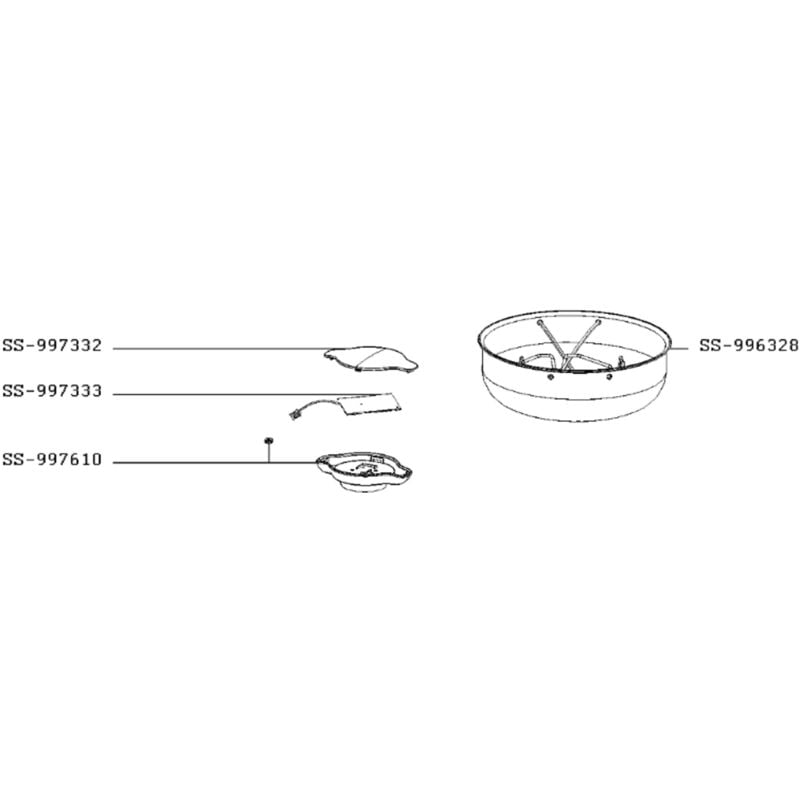 Ersatzteil - Griffverkleidung (Kennzeichen SS-997332) cookeo - Moulinex