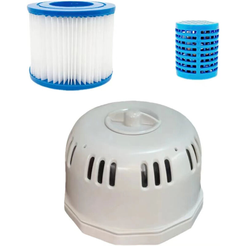 Ersatzteil Filterset für lay-z-spa Whirlpools P6653, P05343 Ersatz-Whirlpool-Teile-Filterkartuschenhalter mit Whirlpool-Mineralkartuschenteilen und
