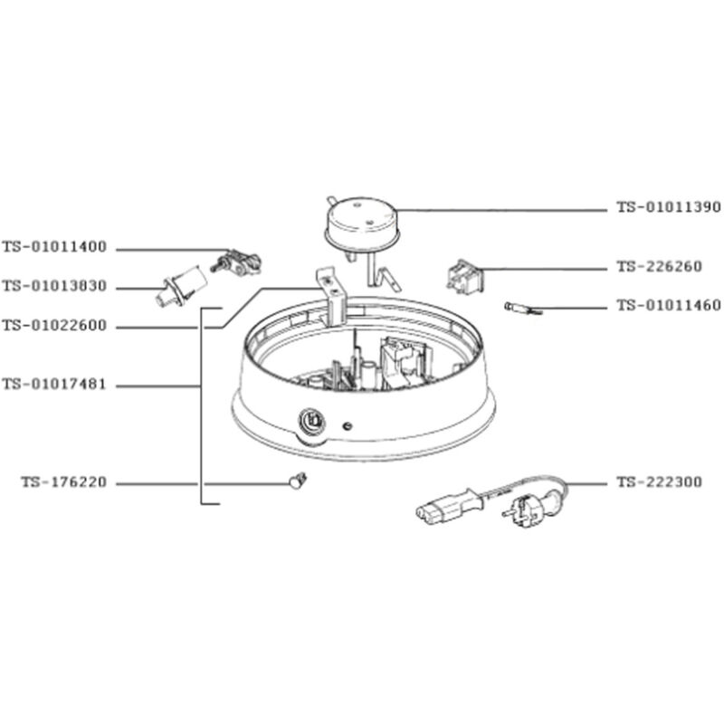 Ersatzteil - Halterung (Kennzeichen TS-01022600) - Tefal