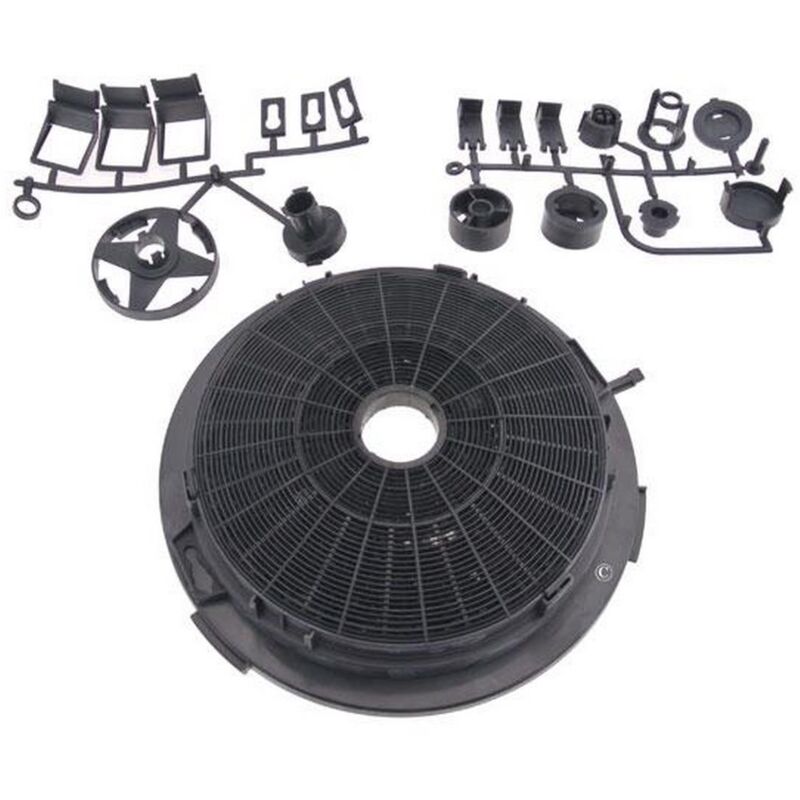 Ersatzteil - Kohlefilter rund Typ 210 candy / rosieres (Stück) - - continental edison, candy, rosieres, climadiff