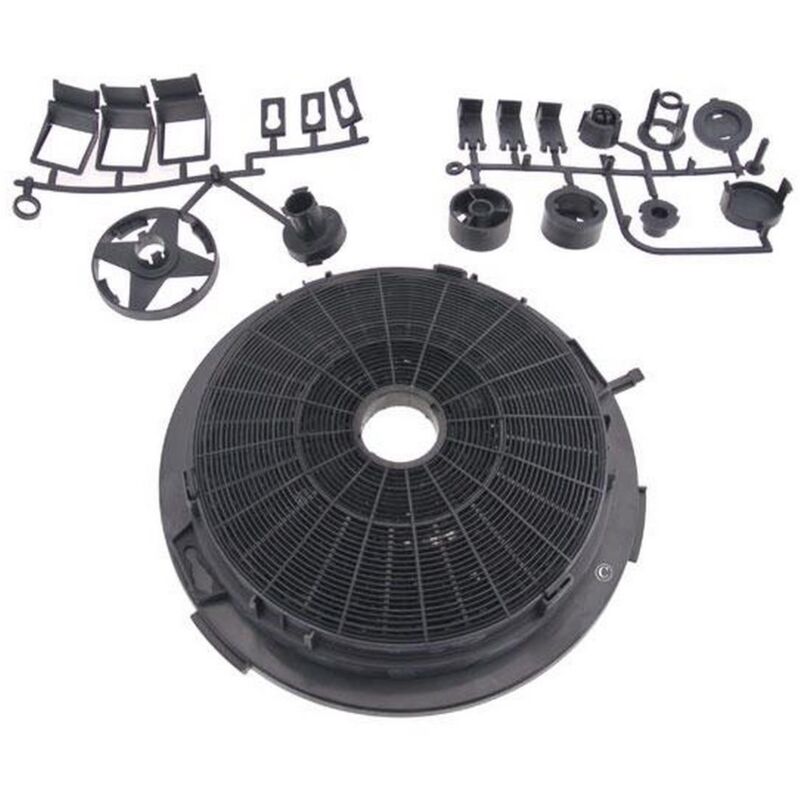 Ersatzteil - Kohlefilter rund Typ 210 candy / Rosieres Stück) - - continental edison, candy Rosieres climadiff