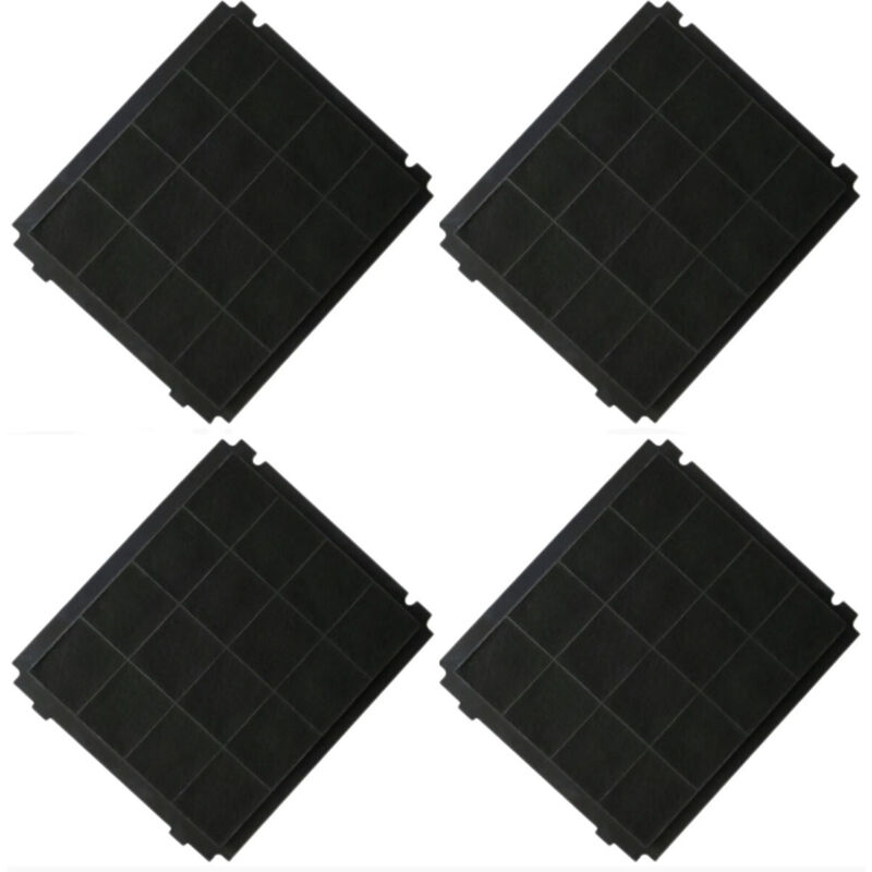 Ersatzteil - SOS Accessoire Lot de quatre filtres charbon 305x266x15mm pour Hotte AIRFORCE AFFCA267, AFCFCA267B - - AIRFORCE