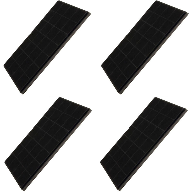 Ersatzteil - SOS Accessoire Lot de quatre filtres charbon FCHAR 350 x 191 x9mm pour Hotte WHIRLPOOL AFCFCAF25X10S, 482000008330 - - AIRFORCE,