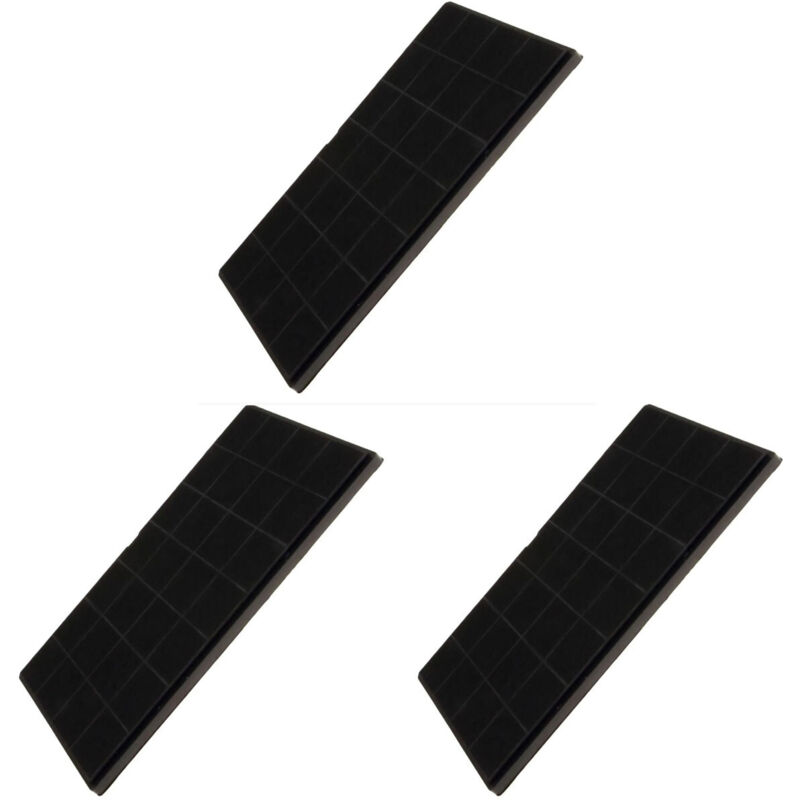 Ersatzteil - SOS Accessoire Lot de trois filtres charbon FCHAR 350 x 191 x9mm pour Hotte WHIRLPOOL AFCFCAF25X10S, 482000008330 - - AIRFORCE,