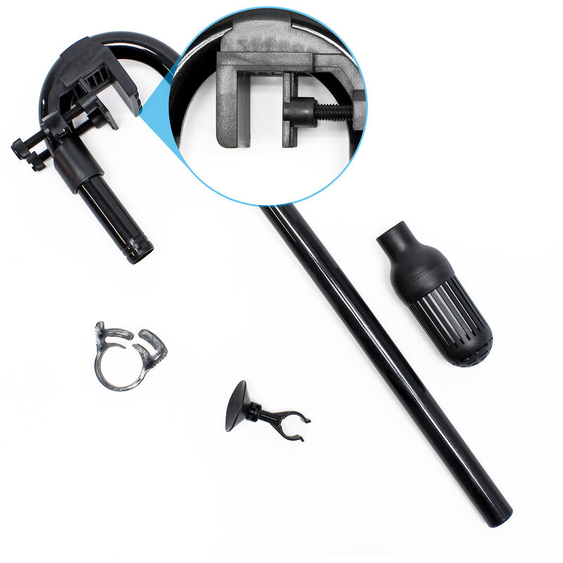 SunSun Ersatzteil für HW-402B Aquarium Außenfilter - Ansaugung Set, Ansaugungsset für Aquariumfilter inkl. Ansaugkorb, Schlauchschelle, Saughalter,