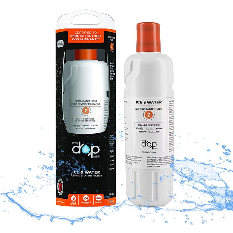 Tonchean - Ersatzteile für Kühlschränke – 1 Filterpaket (EDR2RXD1) für Kühlschränke, Wasserfilter für Kühlschränke