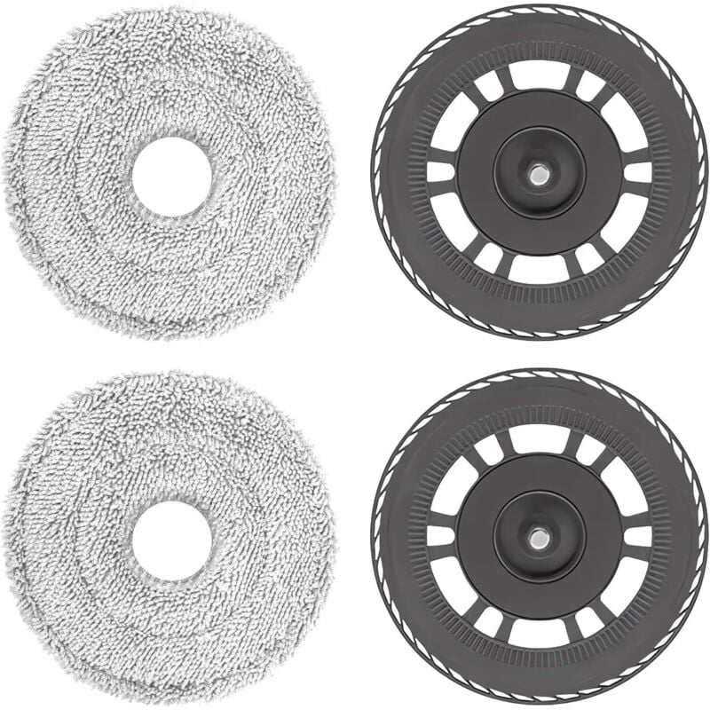 Ersatztücher mit Halter für Dreame L10s Pro Ultra Heat/Mova E30 Ultra, für Dreame X40 Ultra / L20 Ultra / X40 Master/L40 Ultra Staubsauger