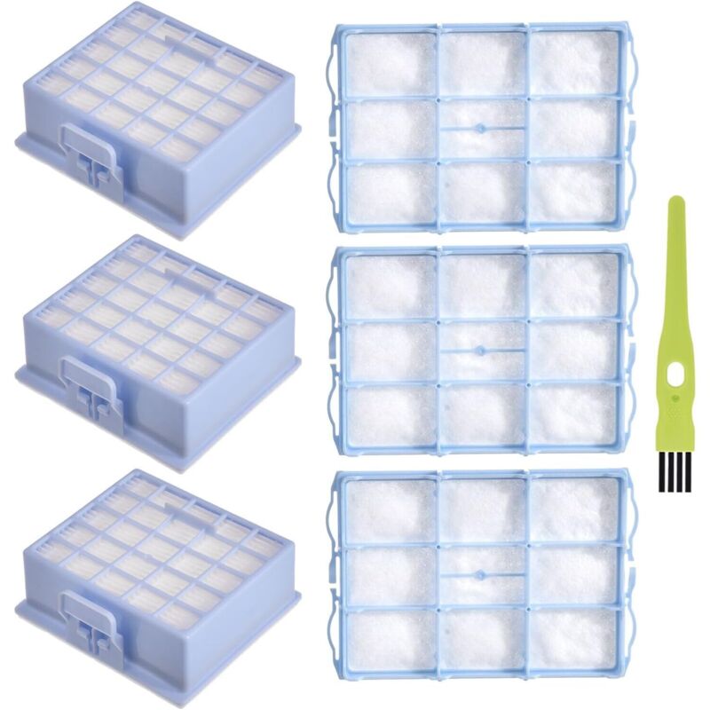 Ersetzt 3x HEPA Filter+3x Motorschutzfilter für Siemens VS06G VS06B VS06C VSZ3 (Z3.0) Serie VSZ31423 VSZ31455 VSZ31456 VSZ31466 für Siemens