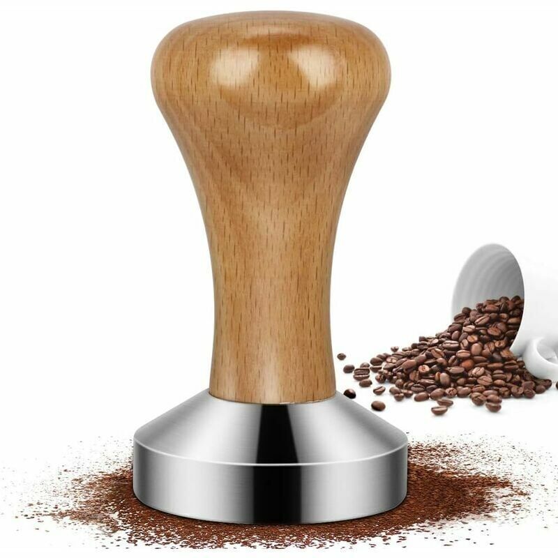 Espresso-Tamper, Edelstahl-Kaffee-Tamper, Edelstahl-Kaffeepresse, Barista-Espresso-Tamper für Kaffeemaschine, 51 mm, FLITI