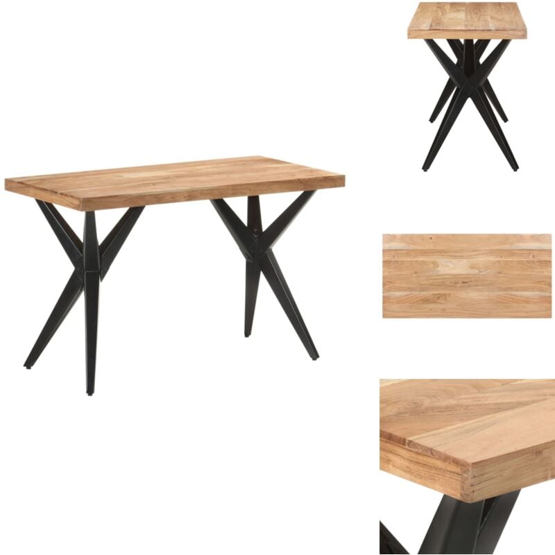 Vidaxl - Esstisch 120x60x76 cm Massivholz Akazie - Esstisch - Esstische - Holz-Esstisch - Holz-Esstische