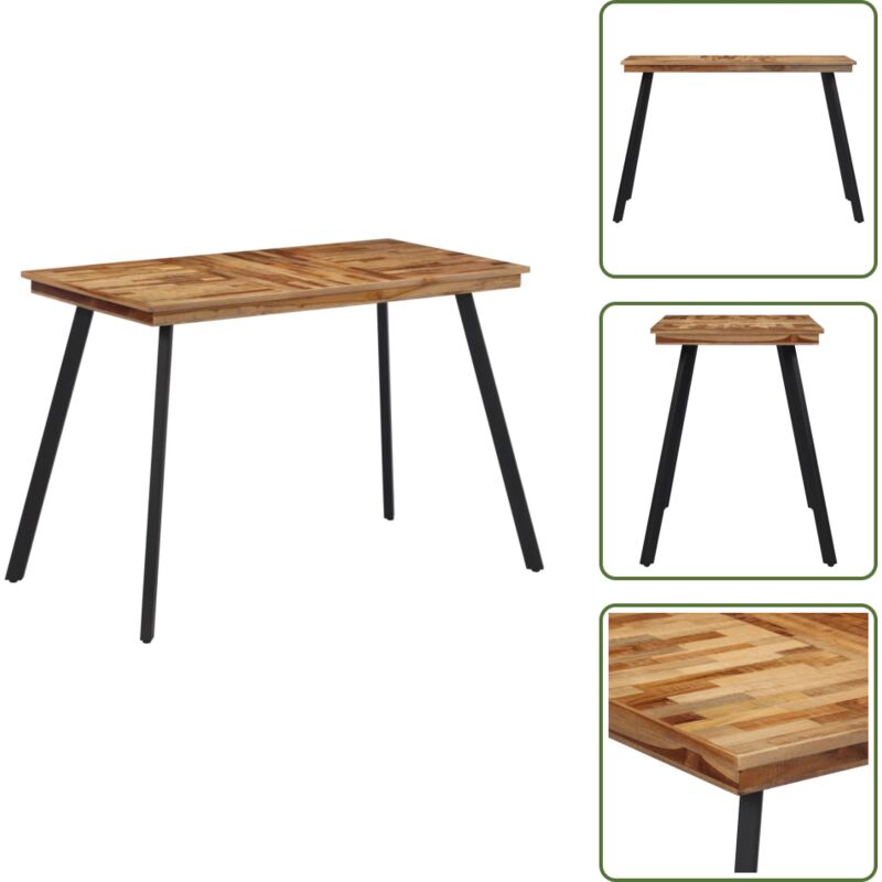 Esstisch 120x62x76 cm Massivholz Teak - Esstisch - Holztisch - Teakholzmöbel - Küchenmöbel - Esszimmertisch