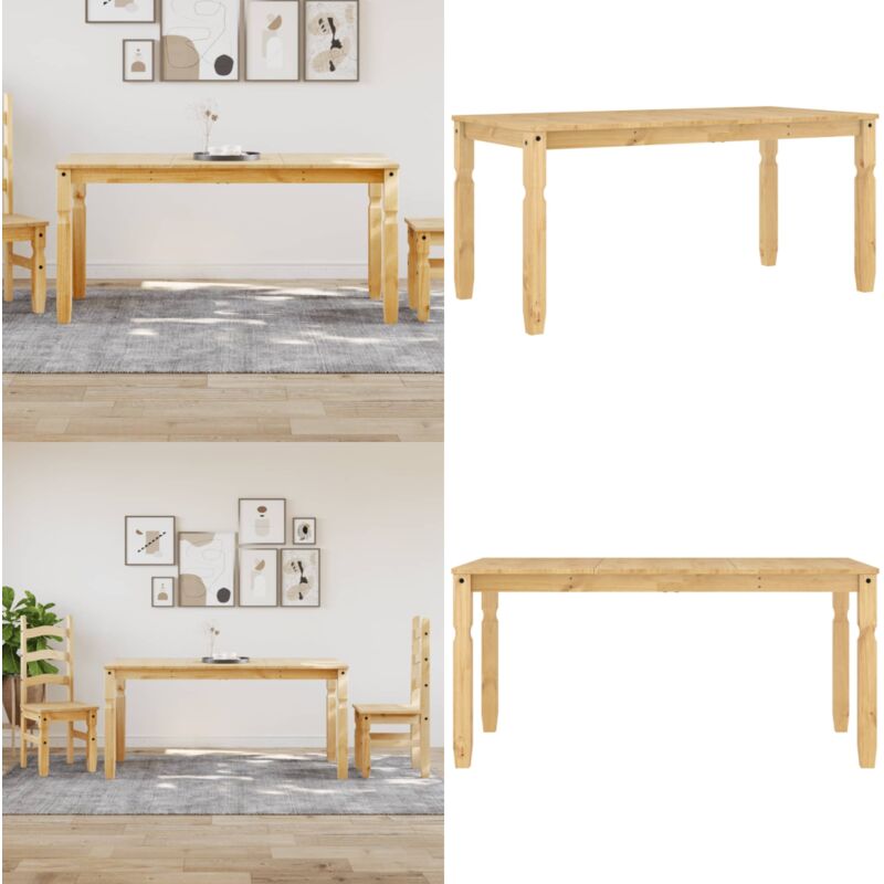Esstisch Corona 160x80x75 cm Massivholz Kiefer - Esstisch - Holzmöbel - Kiefernholz - Küchenmöbel - Esszimmertisch - Home & Living
