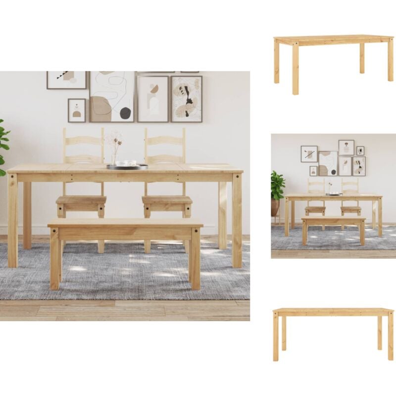 Esstisch Panama 180x90x75 cm Massivholz Kiefer - Esstisch - Massivholzmöbel - Kiefernholz - Wohnzimmertisch - Esszimmertisch