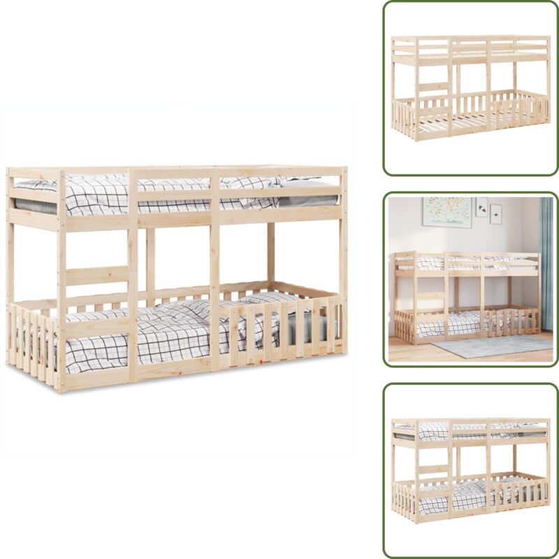 Etagenbett 80x200 cm Massivholz Kiefer - Etagenbett - Etagenbetten - Hochbett - Etagenbett Kinder