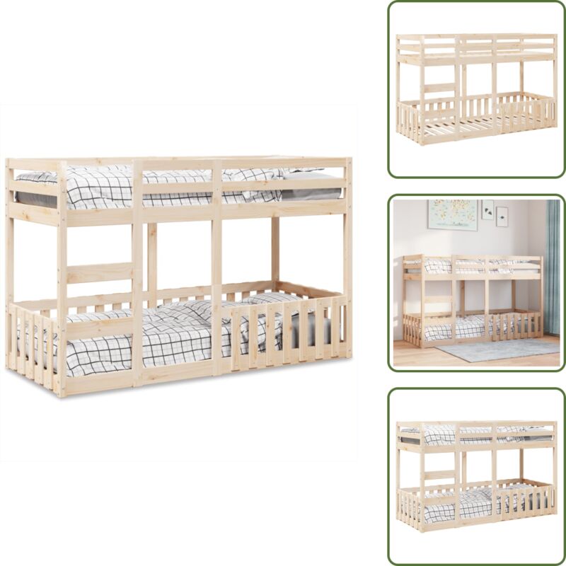 Etagenbett 90x190 cm Massivholz Kiefer - Etagenbett - Etagenbetten - Hochbett - Etagenbett Kinder
