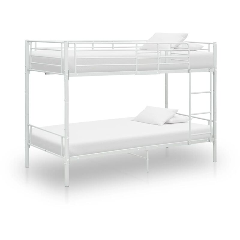 Etagenbett Weiß Metall 90×200 cm Vidaxl