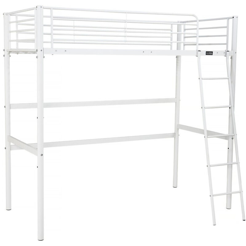 Hochbett 'Alora' - 90 x 190 cm - Weiß