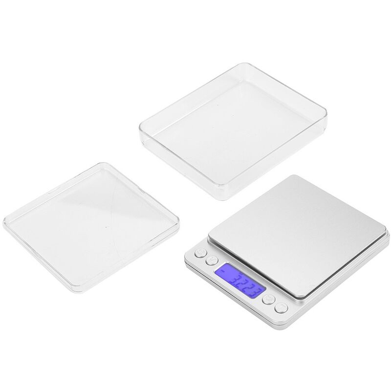 Ewelry Gold- und Silber-Präzisionsküchenwaage, sensibel und genau, kleine Lebensmittelwaage mit LCD-Anzeige, 500 g Kapazität, 0,01 g Genauigkeit