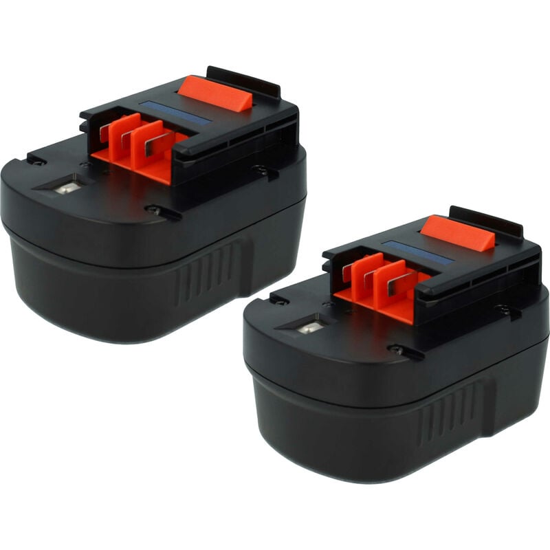 Extensilo - 2x Akku kompatibel mit Black & Decker EPC12CA, EPC12CABK, EPC12 H1, EPC128 v Elektrowerkzeug (3300 mAh, NiMH, 12 v)
