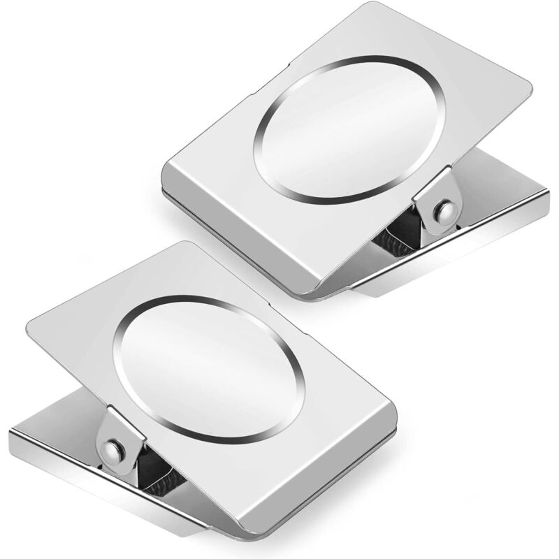 Extra großer, robuster Magnetclip, ca. 5,5 cm (2,2 Zoll) Durchmesser. Starker Magnetclip für Whiteboards, Kühlschränke und Büros. 2 Stück (54 mm,