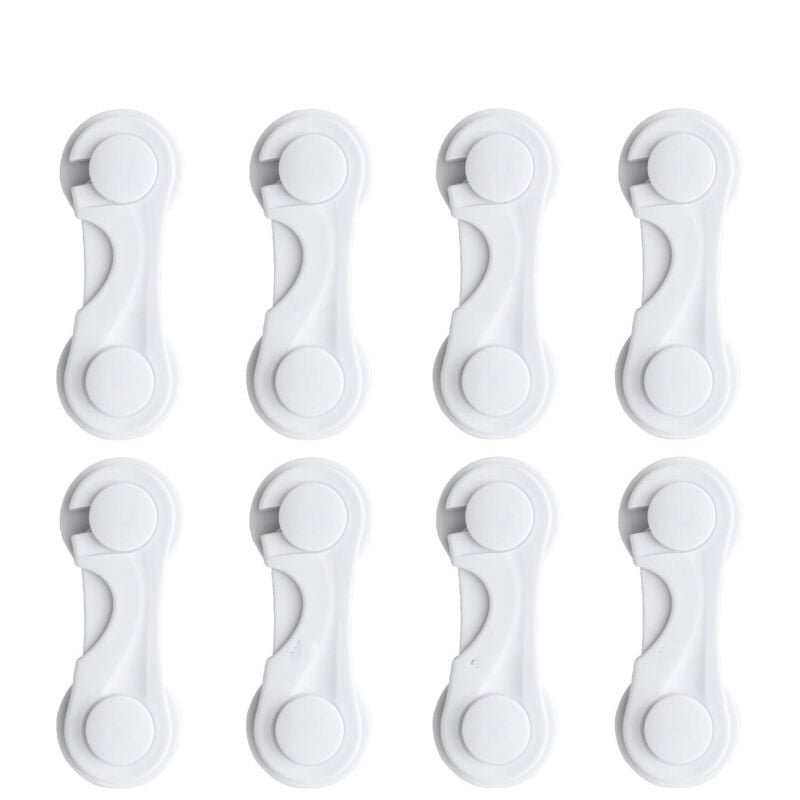 Csparkv - Kinder-Schranksicherung, 8 Stück, Baby-Türstopper, Baby-Schranksicherung, Baby-Schutz für Schranktür, Fenster, Kühlschrank, Schublade,