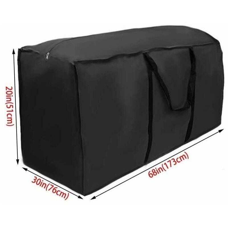 Extrem große Aufbewahrungstasche für Gartenmöbel, Kissen, Laken, Kissen, Kissen, Handtasche mit Griff, 210D wasserdichtes Oxford (173 x 76 x 51 cm)