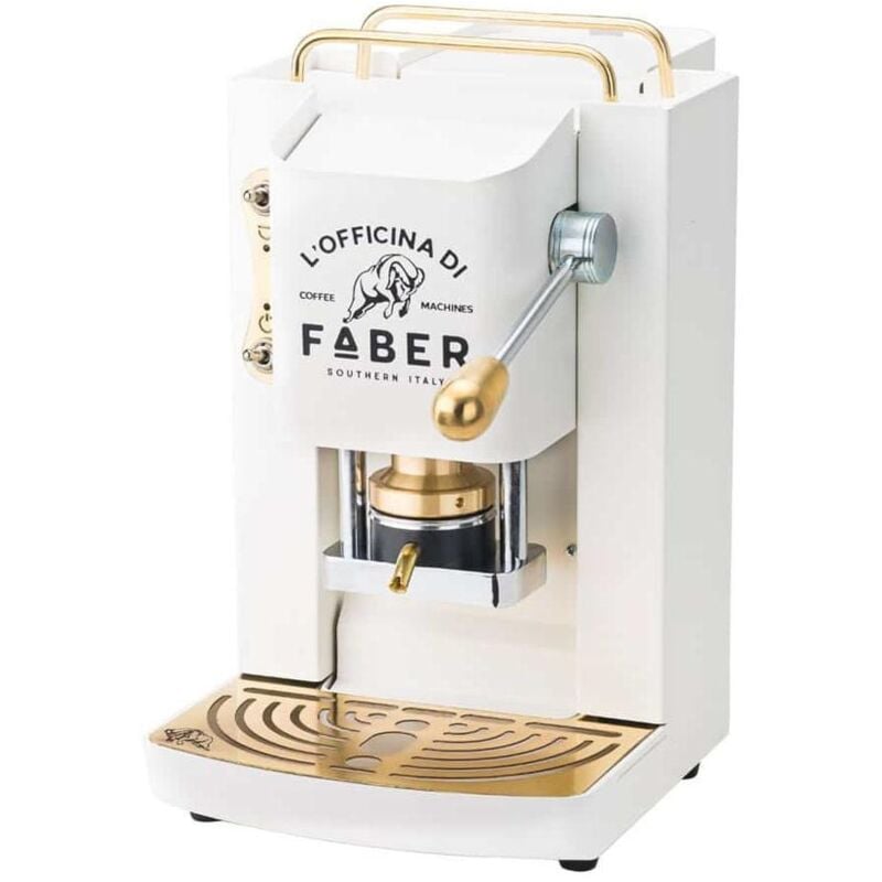 Faber Italia PROWHITEBASOTT Automatische/manuelle Kaffeemaschine, Pad-Kaffeemaschine, 1,3 l