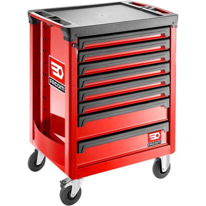 FACOM Werkstattwagen ROLL, 8 Schubfächer 3 Module, rot
