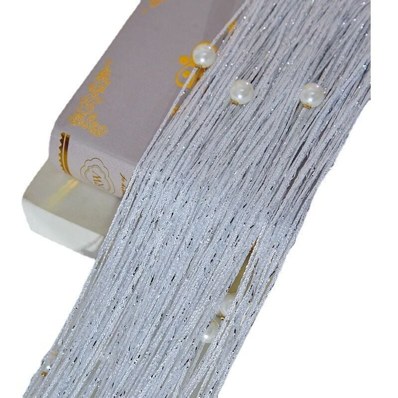 Fadenvorhänge für Türen, glitzernde Perlenvorhänge, glitzernder Perlenvorhang für offenen Schrank, hängende Wäsche, glitzernde Hippie-Perlen,